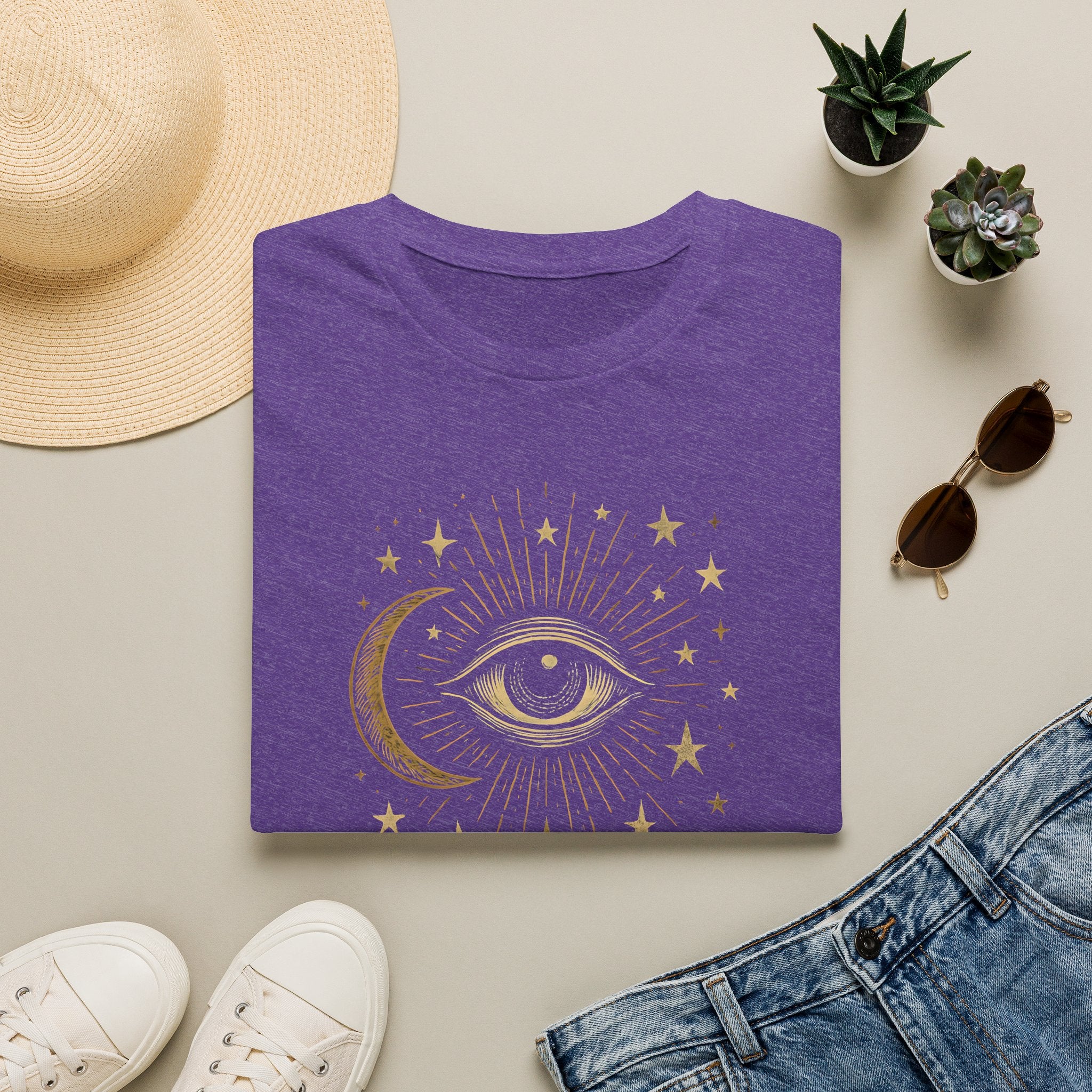 Celestial Eye with Moon T-Shirt